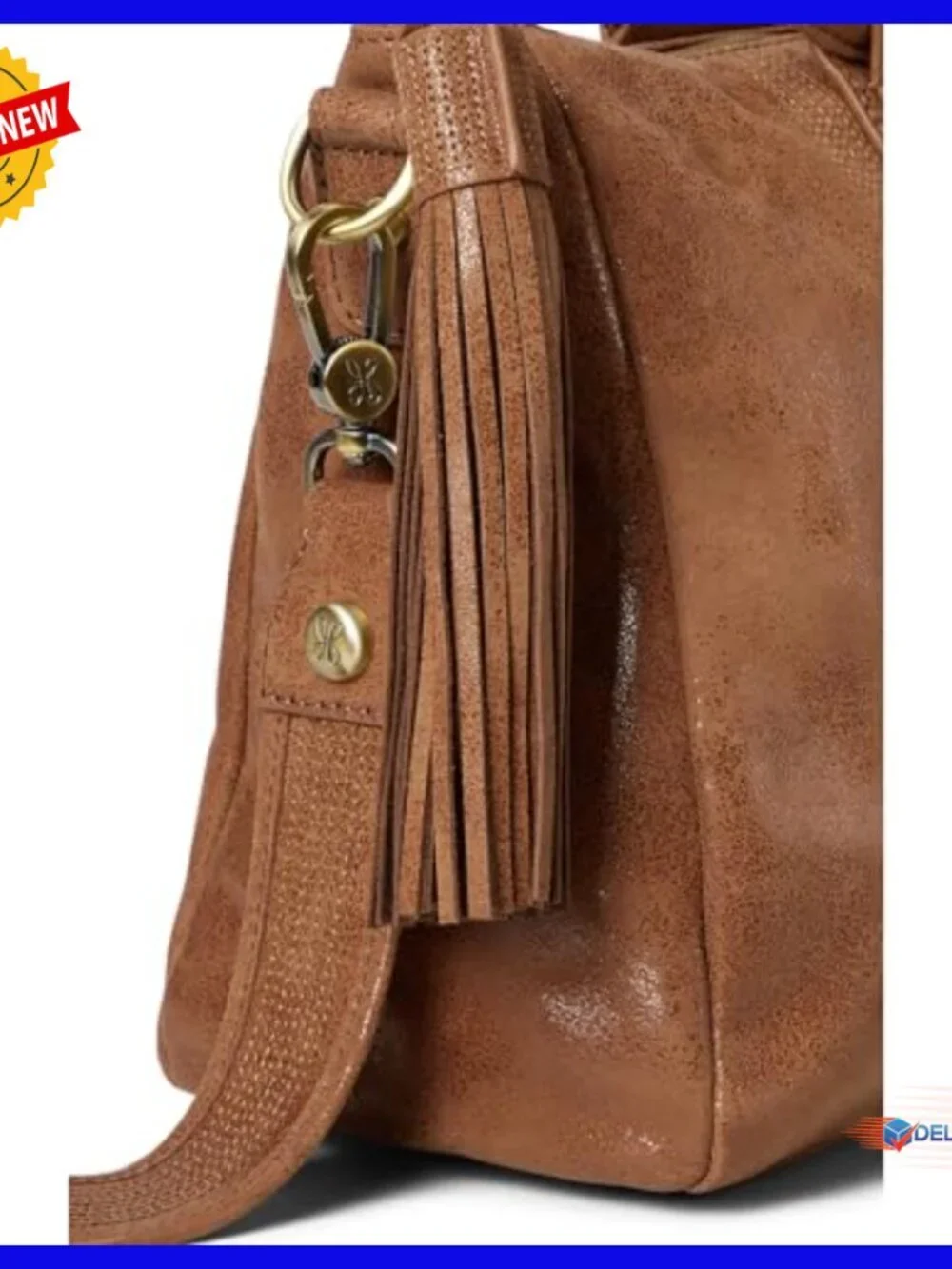 Leather Medium Satchel Crossbody Shoulder Bag with Multiple Pockets